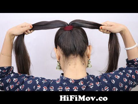 Very Easy Messy Bun Hairstyle For Girls | Beautiful Messy Bun Hairstyle |  Juda Hairstyle By Self from long hair khopa vidio downlod Watch Video -  