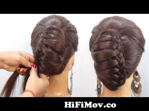 Hairstyle French Roll Quick Updo For Medium Long Length Hair  YouTube  French  roll hairstyle Roll hairstyle Long hair tutorial
