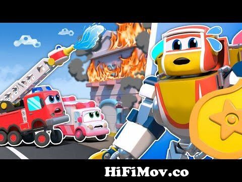 🔥Who caused the FIRE? Brave Police Officer and Robot Policeman  Detectives🚒🚔 | Kids Cartoon from robo Watch Video 