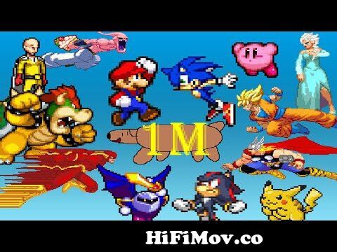  Mario vs Sonic vs Goku vs Kirby vs DC vs Marvel (especial para millones de suscriptores) de goku vsd prova www come Watch Video