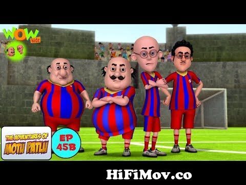 Motu Patlu Cartoons In Hindi | Animated cartoon | Football match | Wow Kidz  from letest motu patlu banglaa galagali rap song mp3 mp4 bangla sumirbd  mobi com Watch Video 