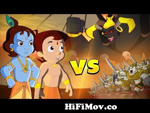 Chhota Bheem aur Krishna VS Kirmada's Epic Battle | Videos for Kids from  chota bheem krishna zimbara movie Watch Video 