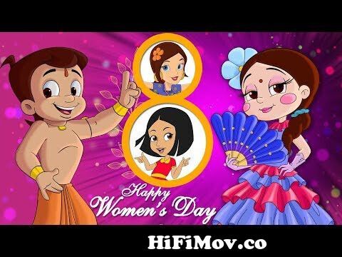 Chhota Bheem - Happy Women's Day | Hindi Cartoon for Kids from chota bheem  fashion compidsan Watch Video 