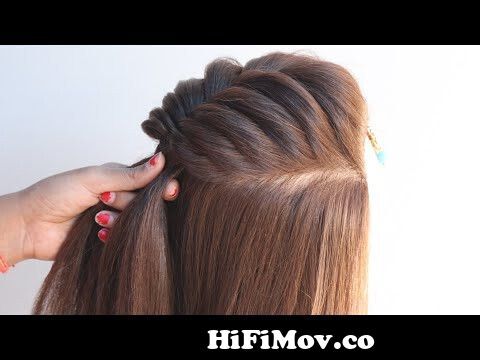 most beautiful hairstyle girls || party hairstyle || simple party wear  hairstyles - YouTube