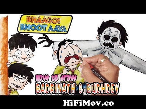 Badri aur budh drawing cartoon || budbak drawing || Badri aur budh coloring  from bandbudhaurbudbak drawing Watch Video 