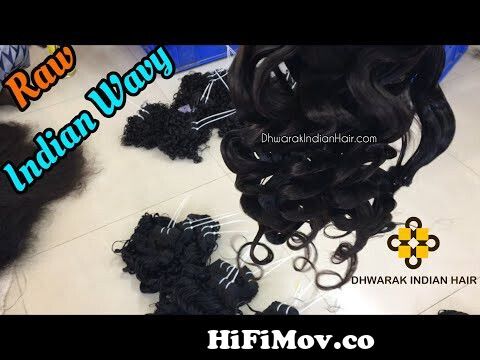 Raw Indian Wavy Hair Bundles~Dhwarak Indian Hair~Raw Hair Vendor Wholesale~Temple  Hair Manufacturer from bundles india Watch Video 