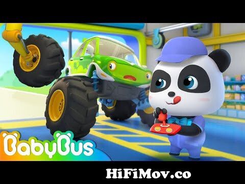 Stinky Monster Truck | Monster Truck | Car Cartoon | Kids Songs | BabyBus  from ma 128 monster truck 240x320 game download and conquer Watch Video -  