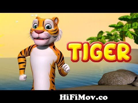 Tiger Song | Animal Rhymes and Dance for Children | Infobells from the  tiger cartoon Watch Video 