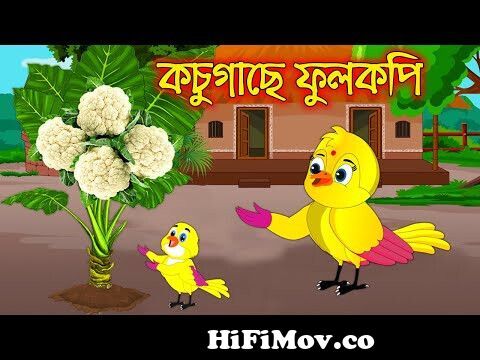 কচুগাছে ফুলকপি | Kochu Gache Fulkopi | Bangla Cartoon | Thakurmar Jhuli |  Pakhir Golpo Tuntuni Golpo from bangla crtoon Watch Video 