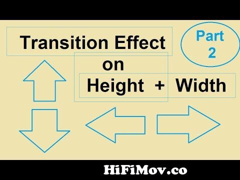 HTML #CSS #Transition || Div Transition Effect - Hover Effect. Effect on  Width & Height. from