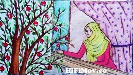 View Full Screen: beautiful hijab girl drawing scenery 124124beautiful hijab girl taking fruit from window drawing scenery.jpg