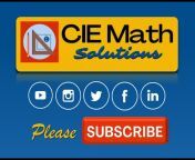 CIE Math Solutions