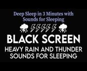 Black Screen Rain And Thunder