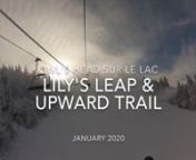 Thru the man made snow cloud onto one of the signature runs in the Townships of QC...Lily&#39;s Leap &amp; Upward Trail at Mont Owl&#39;s Head...on a very cold &amp; sunny day.