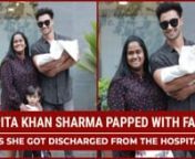Arpita Khan Sharma was recently papped with family as she got discharged from the hospital. Arpita was seen leaving with husband Aayush Sharma and son Ahil Sharma along with their new born babygirl Aayat Sharma. The family seemed full of joy as they posed for the shutterbugs and soon left the place. Check out the video for more.