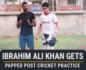 Ibrahim Ali Khan was recently papped post cricket practice. The very popular star kid looked engrossed in his practice as we got to witness some of his amazing cricket skills. Ibrahim was dressed in a white tee and a pair of black shorts. Check out the video for more.