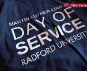 Radford University and Radford University Carilion Students give back to the community on Martin Luther King Jr. Day of Service.