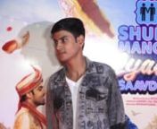 Ayushmann Khurrana & Tahira Kashyap at Shubh Mangal Zyaada Saavdhan Trailer Success Celebration from shubh mangal saavdhan trailer