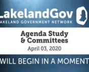 To search for an agenda item use CTRL+F (on PC) or Command+F (on MAC)tnttPLAY video and click on the item start time example: ( 00:00:00 )nttnttCopy and Paste in browser this Link to related Agenda:nthttp://www.lakelandgov.net/Portals/CityClerk/City%20Commission/Agendas/2020/04-06-20/04-06-20%20Agenda.pdftnttnttnttClick on Read More Now (Below)nttn(00:00:00)tCALL TO ORDER tnttntPRESENTATIONS - Update from Local Health Officials on COVID-19tnttntCOMMITTEE REPORTS AND RELATED ITEMS Finance Committ