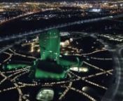 Take a tour by drone footage of PULSAR&#39;s lighting installation at the King Abdulaziz Center in Dhahran, Saudi Arabia. The 100,000 square metrecultural centre completed in December 2017 required more than 150 Pulsar LuxEos 36 VC flood lights. nnTo achieve the proposed lighting effects, the flood lights were strategically placed both as far away as 160 metres from the building as well as right next to the façade.nnOn top of their industry-leading lighting quality, the LuxEos units were also cho