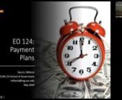 EO 124: Payment Plans from eo 124