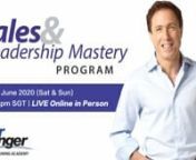 Sales and Leadership MasterynMaster the Inner Game of Sales to Explode Your Income and Create High-Performance Teams that Sell!nnAt the Sales and Leadership Mastery Program, you’ll learn how to make more money in less time and train your team to do the same for a massive increase in sales!nnSales is the highest income profession… how much of that did you take home to your family last year?nnFace it: The game of sales is changing.nnThe old methods don’t work any more… The psychology of wo