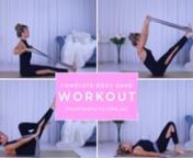 This is an incredible 8 minute intense Pilates complete body at home resistance band workout to target, tone and define the muscles from head to toe! It is the ULTIMATE routine for strong, toned abs, a healthy, aligned spine, sculpted, lifted glutes and defined, powerful arms! Follow along with this video for all 3 circuits for a KILLER effective workout!nnThis is a sneak peek at our latest