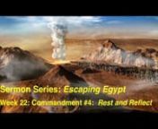 We are continuing our sermon series, Escaping Egypt, where we have been looking at Israel’s journey from captivity in Egypt, making their way to the Promised Land.We’ve reached the point where we now see them at Mount Sinai where they are receiving God’s Law.We’ve seen the first 3 Commandments, No other gods, no idols, and last week we saw the importance of honoring God’s name. But this week’s topic I think hits a little closer to home because it involves one of our most precious