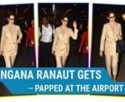 Kangana Ranaut was recently snapped at the Mumbai airport after attending an event in Delhi. Just like her powerful roles and brilliant acting skills she also has impressed us with herunique style statements. She wore a coloured pantsuit teamed up with a pair of brown boots. Manish Paul, on the other hand, was stopped with his family at the airport as they fly for vacation. He looked dapper in a yellow jacket paired with cool sneakers. His children also looked super adorable.
