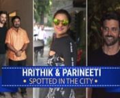 Team Super 30 was papped outside Vikas’ residence and it was. Hrithik looked dapper in his black t-shirt and grey jeans as he came for the get-together. Parineeti Chopra was spotted wearing a comfortable gym outfit styled with super-stylish glasses.