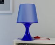 IKEA 75th anniversary LAMPAN Table lamp switching on and off