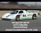 Ride along with former IMSA GTP racer Rick Knoop as he pushes his big cat hard during the 2010 Rolex Monterey Motorsports Reunion. The immaculate Group 44 XJR-5, built in 1984, produces the most glorious sounds of all the cars from the GTP era. Listen in as Knoop winds the 6.0L V12 to the redline.