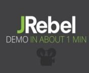 JRebel is a JVM Plugin that will change the way you program in Java forever. In this screencast we&#39;ll you&#39;ll see JRebel in action - see how enjoyable coding becomes when you don’t have to restart while making changes to class structures, resource files and framework configuration files. Just code, beautiful code!nnClick the link below to start your FREE JRebel Trial Today, and Say Goodbye to Java Redeploys :)nnhttp://zeroturnaround.com/software/jrebel/promo-trial/