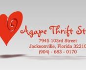 Agapé Thrift Store is a for profit company dedicated to providing quality merchandise at great prices. Our store team spends lots of time sorting through all the used merchandise we collect to find those select items our customers are interested in and that meet our quality standards. Through our investments in processing, retailing and merchandising, we can give a second life to many of these items and distribute them back to the community at affordable prices.nnSpecializing in clothing, shoes
