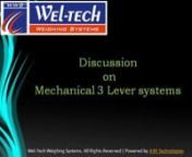 WWS are manufacturers, exporter and suppliers of mechanical weighbridge, lorry weighbridge, 3 lever systems, fully electronic, electronic, movable, axle, portable, mobile, pit type, pit less, foundation less, Ahmedabad, Gujarat, India. For more detail visit us at: http://www.weltechweighingsystems.com/mechanical-3-lever-systems.html
