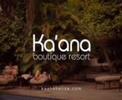 Ka&#39;ana Resort curates a couple&#39;s journey to Belize. Watch as they explore everything that makes a visit to the country and the resort as unique and life-altering as it is. This encompasses what we feel is the ultimate Belize experience and what every guest at Ka&#39;ana can experience on their visit with us.nnDirected By: Naoto Ono (www.naotoono.com) (vimeo.com/naoto)