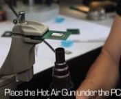 An Land Grid Array (LGA) surface mounting is one of the most reliable and flexible surface mounting technologies for soldering wireless modules into integrated solutions. In this instructional video, there is a step-by-step instructions for hand-soldering a Land Grid Array (LGA) module to a Printed Circuit Board (PCB) using a soldering iron and a hot air gun. Steps include applying solder to the Cinterion module, applying solder to the PCB, de-soldering using a soldering wick, using proper align