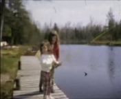 Circa 1964 Fishing on Grandpa and Grandma Jewell&#39;s dock along the Sturgeon River in Indian River, Michigan.