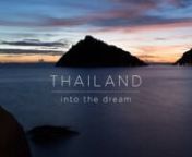 Hard to describe the emotion of travelling in such a beautiful country. I hope this 2 minute video will help show at least part of what I experienced during this amazing voyage.nShot in Krabi (Railay Beach), Koh Tao (Koh Nang Yuan), Koh Phangan, Surat Thani, Bangkok.nnTrip date 26 May 2013 / 10 June 2013nFlickr album http://www.flickr.com/photos/oliver80/sets/72157634185166936/nnWatch my other works:nCuba: https://vimeo.com/224883799nVenezia: https://vimeo.com/181612110nLanzarote: https://vimeo.