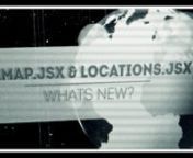 ##AEMap.jsx &amp; Locations - Whats new?nn- 5 New projections types 4 both scripts ! woohoo! o/n- AEMap and Locations share the same geo core nown- world.geo.json data is included in AEMapn- Fixes and Additions To world.geo.jsonnnTeaser Music: the askew is wholesome by Lezet https://vimeo.com/musicstore/track/22852/the-askew-is-wholesome-by-lezetnnGrab the scripts @ http://aescripts.comnn- http://aescripts.com/locations/n- http://aescripts.com/aemap/