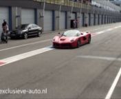 La Ferrari, McLaren P1, Porsche 918 Spyder en de Koenigsegg Agera R together on a location having a race
