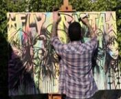 Jim Mahfood paints to Ziggy Marley's \ from video gong