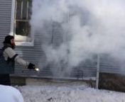 Josh throws a pot full of boiling water in sub-zero temperatures...