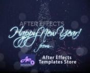 Happy New Year - After Effects Project (After Effects Template Store)nDownload: http://www.aetemplatesstore.com/downloads/happy-new-year/nLooking for Something for New Year Celebration. Here you go... Here is an amazing project for your New Year video greeting card. The Happy New Year - After Effects Project is to wish your customers, friends or love ones “A happy New Year and holidays” or you can use it as an advertisement commercial.nnHappy New Year - After Effects ProjectnHD 1920x1080 &#124; A