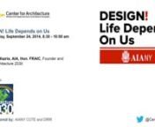 Join us for a breakfast and Call to Action with Architecture 2030 founder Ed Mazria, AIA, Hon. FRAIC, for a talk titled