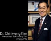 Dr. James Chinkyung Kim is no ordinary man, containing the spunk and spirit of a teenage boy. Most impressive about this