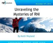 Are you tired of watching your RNI report grow? Learn everything you need to know about the nuances and implications surrounding Received Not Invoiced resolution in Lawson. This webinar will:nn- Cover the different impacts of General Ledger transactions created by Inventory Items and Direct Goods.n- Identify the differences between natural occurrences of RNI and the accumulation of invalid RNI liabilities.n- Discuss the root causes of invalid RNI and offer potential solutions.n- Address how to q