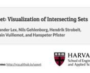 Authors: Alexander Lex, Nils Gehlenborg, Hendrik Strobelt, Romain Vuillemot, Hanspeter PfisternnAbstract: Understanding relationships between sets is an important analysis task that has received widespread attention in the visualization community. The major challenge in this context is the combinatorial explosion of the number of set intersections if the number of sets exceeds a trivial threshold. In this paper we introduce UpSet, a novel visualization technique for the quantitative analysis of