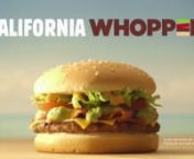Firma Buurman asked us if we could make the sound design and soundscape for the TV commercial of BK&#39;s California Whopper.. and so we did. nGet Hungry!