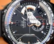 http://tinyurl.com/mf3md8nnnnBrand: Tag HeuernnSeries: Grand CarrerannReference: CAV5185-FT6021nnMovement: Swiss Valjoux 7750 Automatic MovementnnFunctions: Chronograph,Hours,Minutes,Seconds,DatennCase: 43mm,Solid Titaniumn nDial: Black DialnnCrystal: Sapphire Crystal Glass FacennStrap: Black Rubber StrapnnWater-resistant